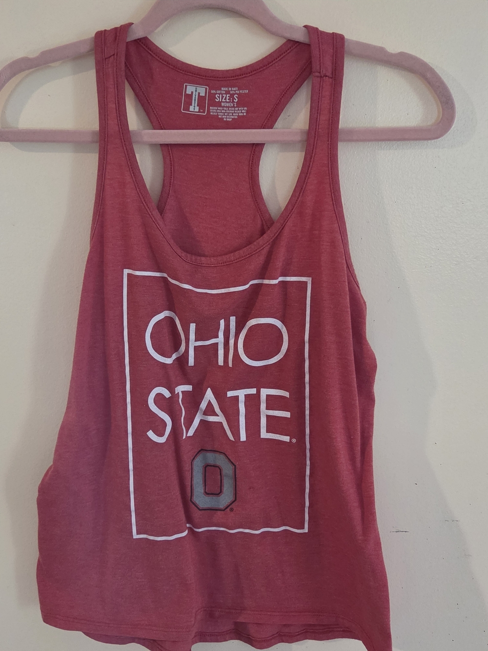 Ohio State Women's Crimson Racerback Tank Top by T